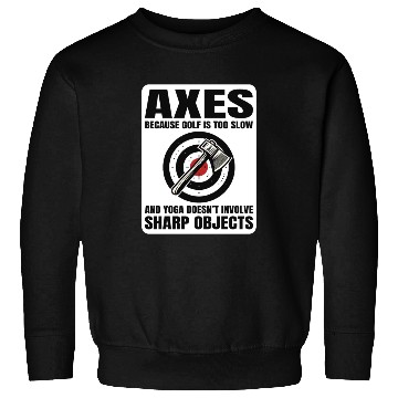 Discover Axe Throwing Lumberjack Yoga Golf Axe Thrower Sweatshirts