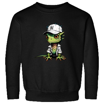 Discover Cute lizard with cap Sweatshirts