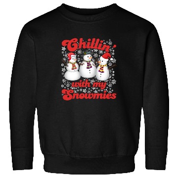 Discover Snowmen Chilling with my Snowmies Winter Sweatshirts