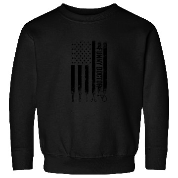 Discover Funny Doctor US Flag Sweatshirts