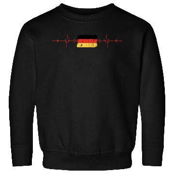 Discover Germany Flag Heartbeat Sweatshirts