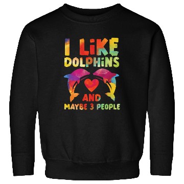 Discover Dolphin Watercolor I Like Dolphins Sweatshirts