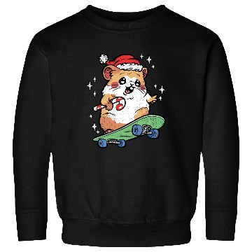 Discover CUTE HAMSTER RIDING SKATEBOARD Sweatshirts
