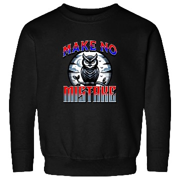 Discover Make No Mistake - Owl Perched On A Branch Moonlit Sweatshirts