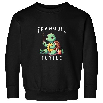 Discover Chilled Turtle Relaxed Turtles Sweatshirts