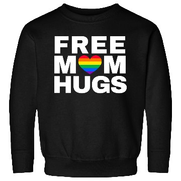 Discover Free Mom Hugs, Free Mom Hugs Rainbow Gay Pride Sweatshirts