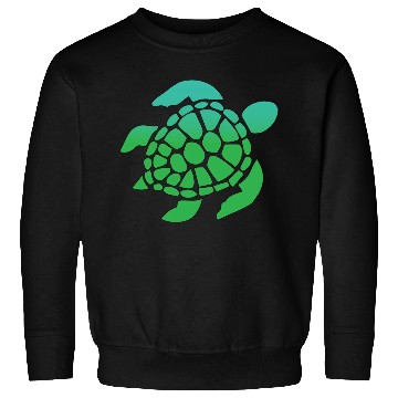 Discover Green Sea Turtle Ocean Swimming Sweatshirts