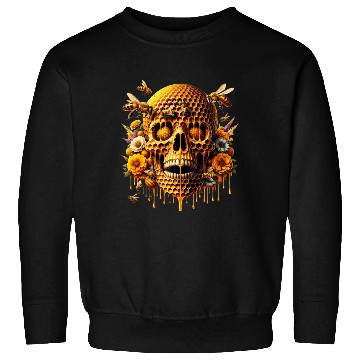 Discover Sweet Life Skull Sweatshirts Honeycomb Haven Bumblebee
