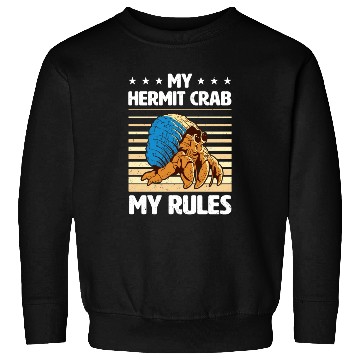 Discover Sea Creature Seafood Shells Hermit Crab Lover Sweatshirts