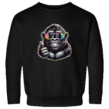 Discover Gorilla With Sunglasses Sweatshirts