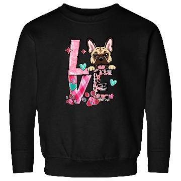Discover Frenchie Dog I Love My Dog Valentines Day Sweatshirts