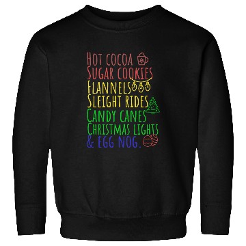 Discover Hot cocoa sugar cookies Christmas lights Sweatshirts
