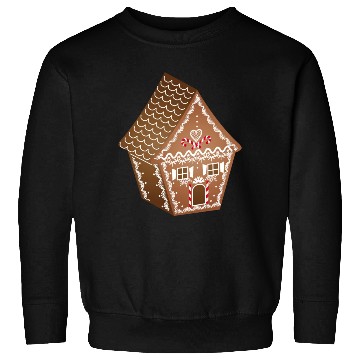 Discover beautifully decorated gingerbread house for XMAS Sweatshirts