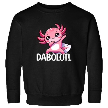Discover Dabbing Axolotl Dancer Kawaii Newt Sweatshirts