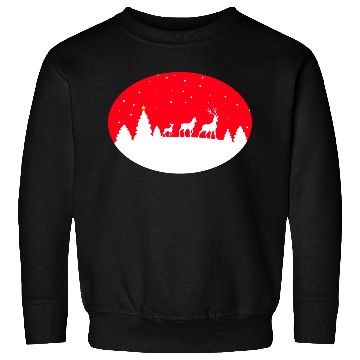Discover deers in a winter scene Sweatshirts
