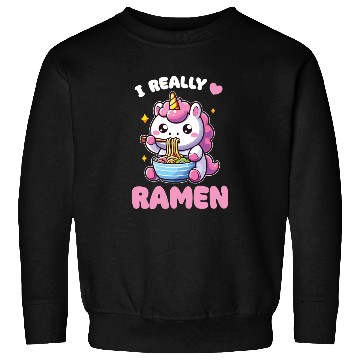 Discover Cute Unicorn Eats Ramen Noodles Unicorns Ramen Sweatshirts