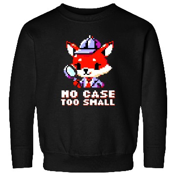 Discover Pixel Fox Detective: Retro Mystery Art Sweatshirts