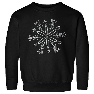 Discover filigree snow crystal blossom in winter Sweatshirts