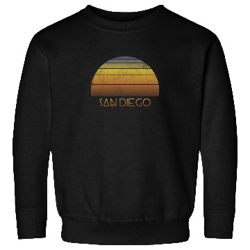 Discover Retro San Diego California Sunset Vacation Sweatshirts