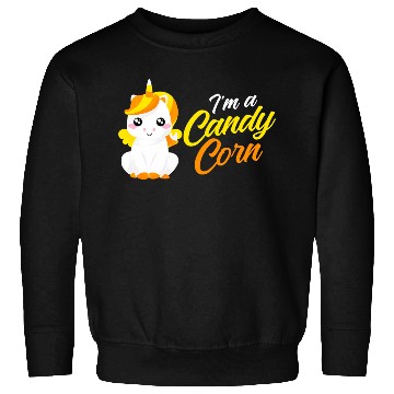 Discover Unicorn Candy Corn Candycorn Halloween Sweatshirts