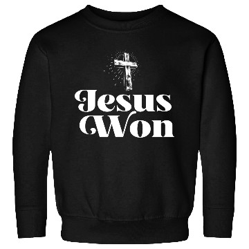 Discover Religious Christian Jesus Won Jesus Holy Cross Sweatshirts