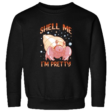 Discover Sea Creature Seafood Shells Hermit Crab Lover Sweatshirts