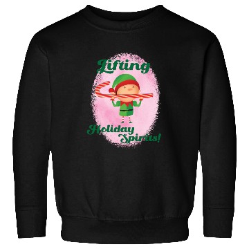 Discover Elf Gym Lifting Sweatshirts - Christmas