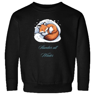 Discover Slumber all winter - Sleepy Fox Sweatshirts