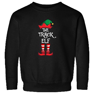Discover Track Elf Matching Family Christmas Running Sweatshirts