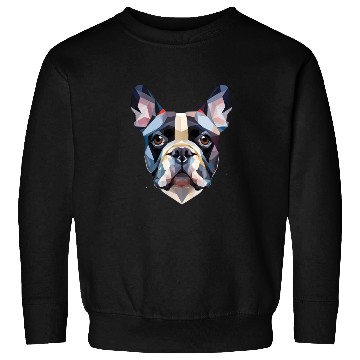 Discover French bulldog, polygon dog,polygon art Sweatshirts