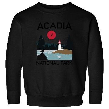 Discover Acadia National Park 80s Maine Mount Island Sweatshirts
