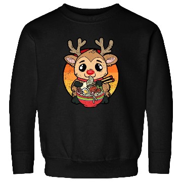 Discover REINDEER EATING RAMEN Sweatshirts