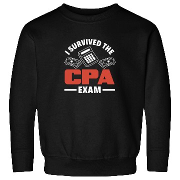 Discover I Survived The CPA Exam Funny Accountant Gift Sweatshirts