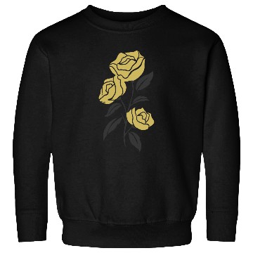 Discover Yellow Roses 2 Color Vector Sweatshirts