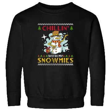 Discover Snowman Chillin' with my Snowmies Snow Lover Sweatshirts