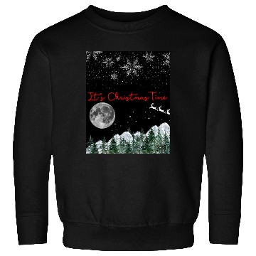 Discover It s Christmas Time 3 1 black Sweatshirts