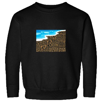 Discover Faithful Steps in Sand Jesus Sweatshirts