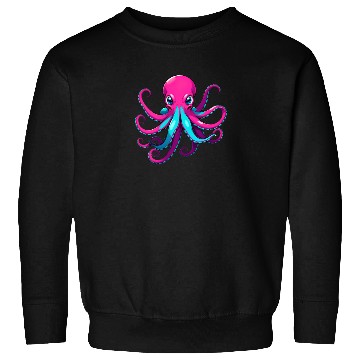 Discover A Cartoonish Octopus in a Playful Pose Sweatshirts