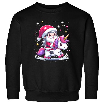 Discover Santa Claus and Unicorn Sweatshirts