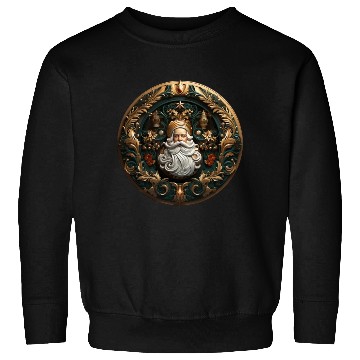Discover 3D christmas sticker circle symmetrical Sweatshirts