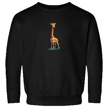Discover A Cartoonish Giraffe in a Playful Pose Sweatshirts