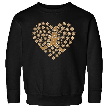 Discover Gingerbread Heart, Funny Ginger Bread Lover Sweatshirts