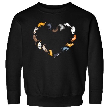 Discover Cat lover s heart Sweatshirts