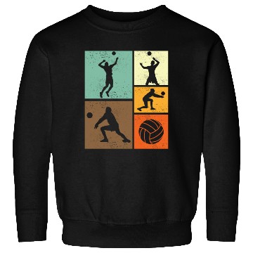 Discover Volleyball Retro Vintage Volleyball Player Sweatshirts