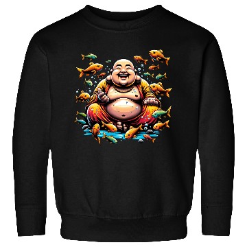 Discover Buddhism and Underwater World - Peaceful Diving Sweatshirts