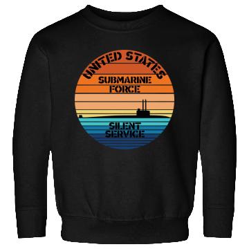 Discover Sunset Us Submarine Force Silent Service Sweatshirts