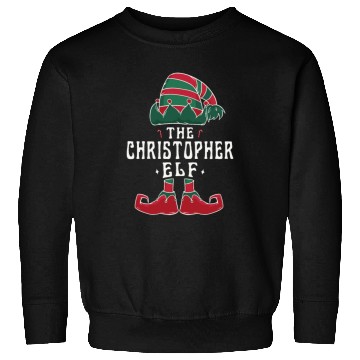 Discover Christopher Elf Family Matching Group Christmas Sweatshirts