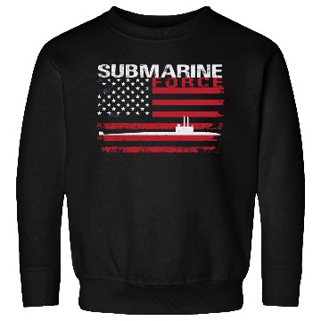 Discover Submarine Force Usa Flag White Stars Sweatshirts
