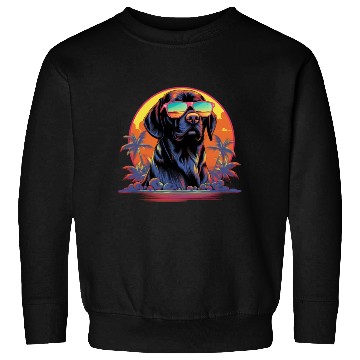Discover Retro Wave Foxhound Dog Sweatshirts