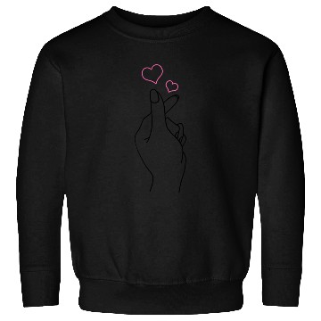 Discover K-Pop Hand Symbol He K-Drama Korean Pop Music Fan Sweatshirts